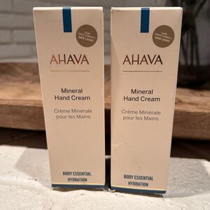 AHAVA Mineral Hand Cream Body Essential Hydration 3.4oz set of 2 Sealed